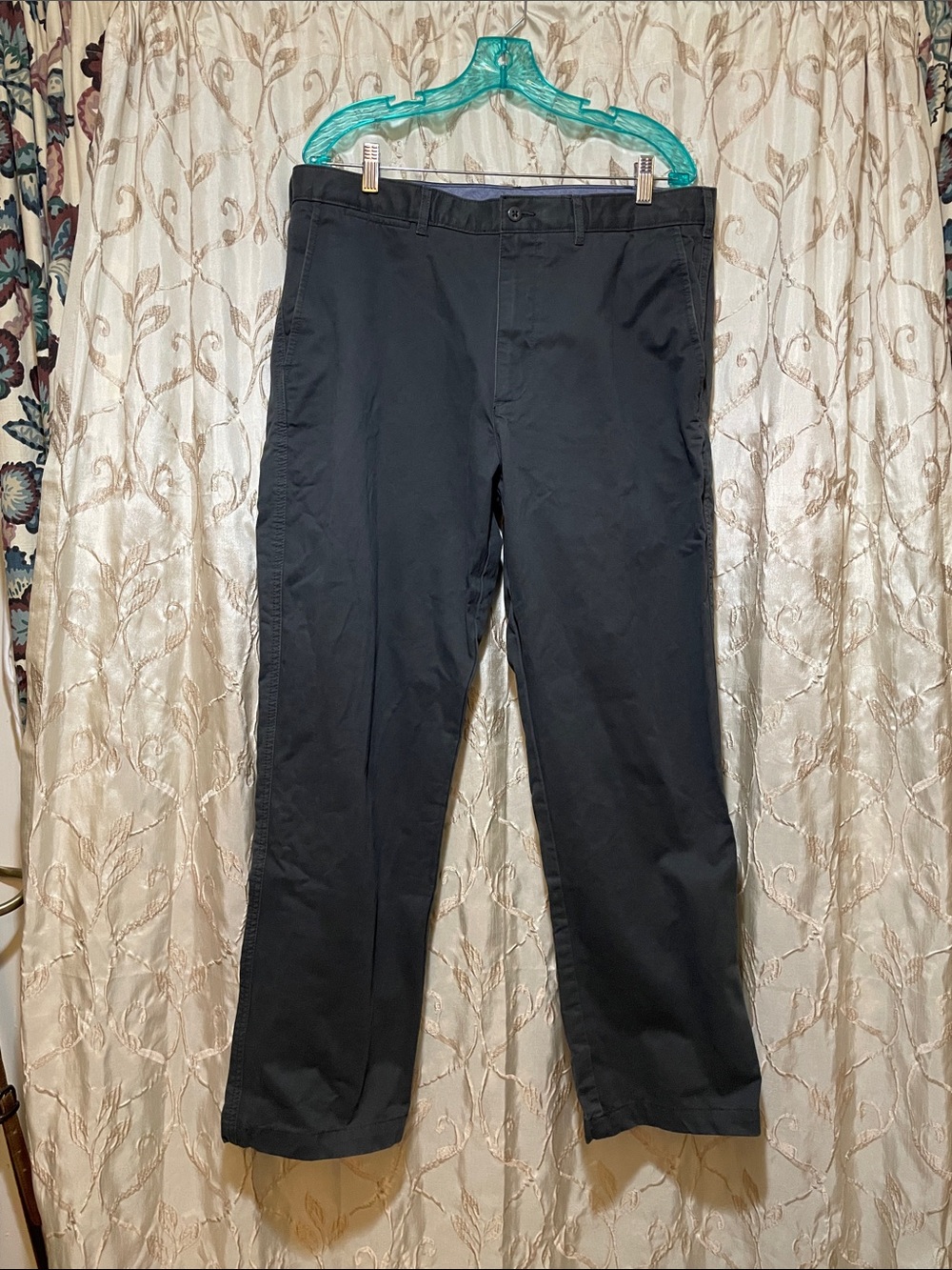 Daniel Cremieux Madison Brushed Cotton Twill Pants Size 36 X 30 Dk Forest Green